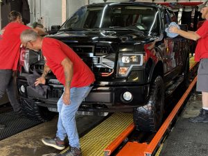We hand dry ALL vehicles that come through our tunnel!
